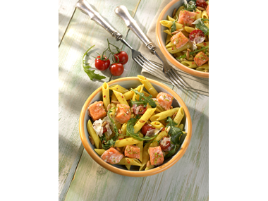 Penne mit Lachs