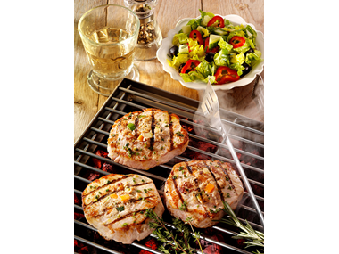 Gefüllte Schweinerückensteaks